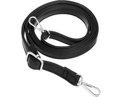 Dailygoods- Tasriem Verstelbaar 85-150cm - Zwarte Lederen
