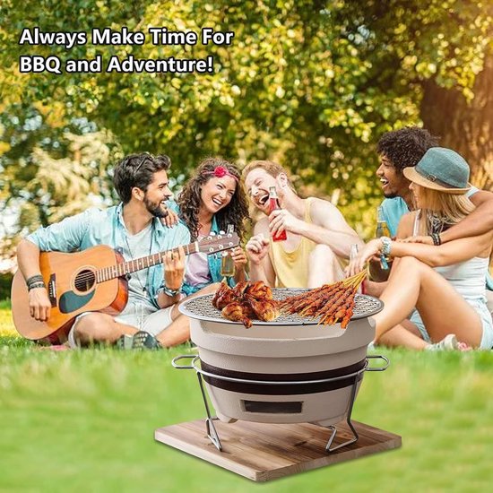 Klei Grill Fornuis - Tafel Grill - Buiten Koken - Hittebestendige Basis - Compact Ontwerp - Niet gespecificeerd — afbeelding 4