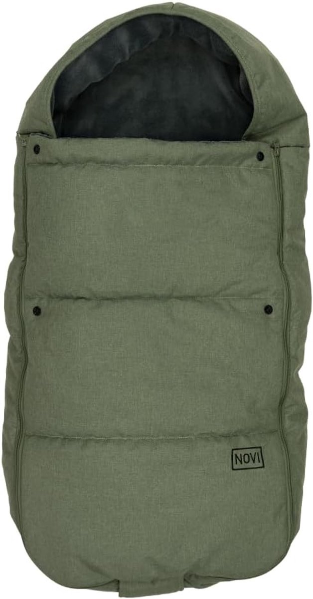 Baby Voetenzak - Kinderwagen Dekje - Warm Blijven - Capuchon Model - 90 x 45 cm - Zandkleur — afbeelding 5
