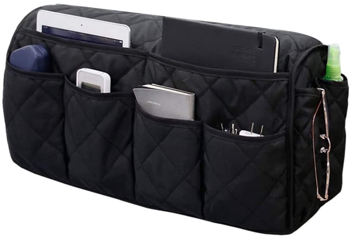 Namvo Sofa Armsteun Organizer - Opbergzak voor Tablet, Telefoon, Boeken - Zwart