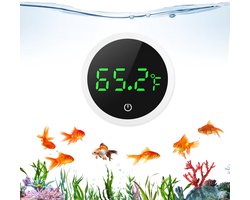 carmdering - Digitale Aquarium Thermometer - Digitale thermometer - LED Fish Tank Thermometer - Hoge Nauwkeurigheid - Snelle Verversing - Duurzaam Plastic - Grote Cijfers - Duidelijk Zicht - 1 Stuk