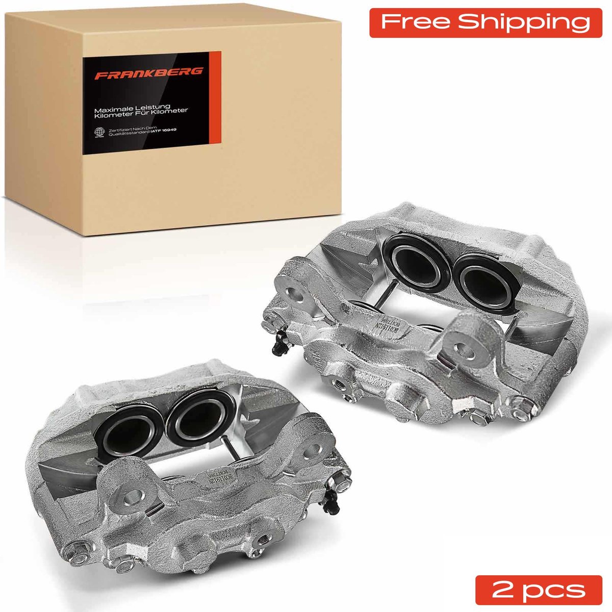 Frankberg 2x remklauw vooras voor Toyota Land Cruiser 80 J8 42L 45L