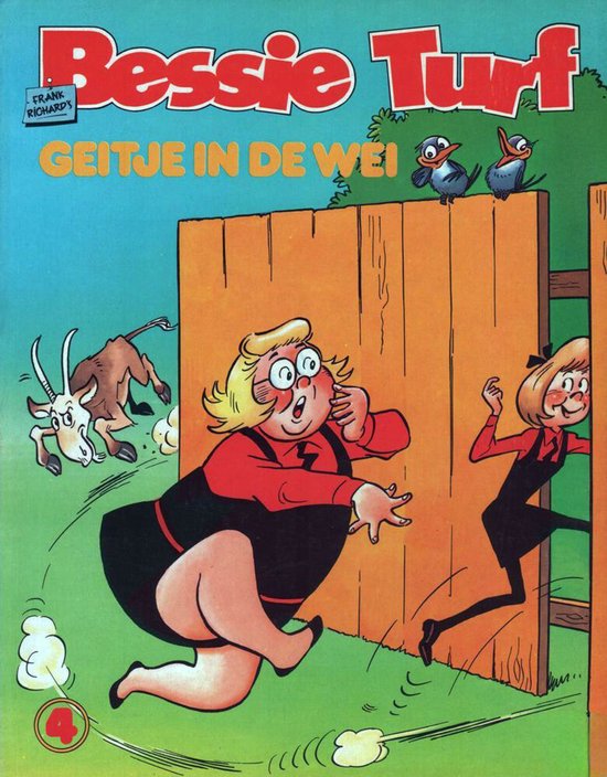 Omslag van Bessie Turf no 4 - Geitje in de wei door Frank Richards