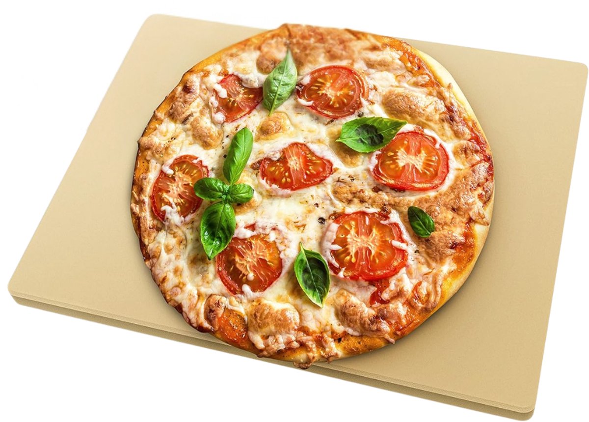 Calviero® Pizzasteen - Pizzaschep - Pizzasteen bbq - Cordieriet - Universeel bruikbaar