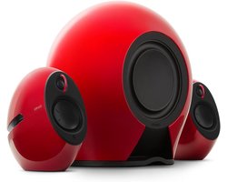 Home Entertainment Systeem - 2.1 Luidsprekersysteem - Muziek Luisteren - Draadloze Subwoofer - 176W Vermogen - Rood