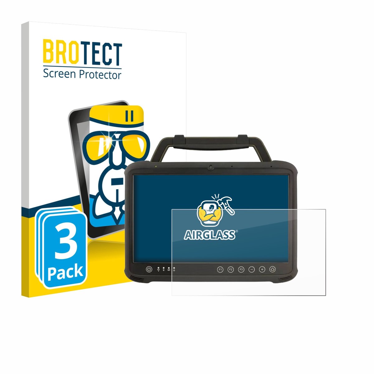 Screenprotector 3 Stuks voor Winmate M133WK Beschermglas transparant