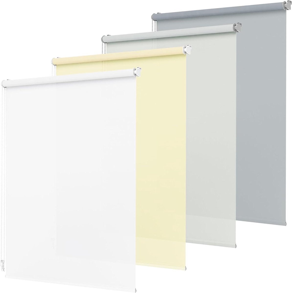 Klemrolgordijn - Zonwering Gordijn - Privacy Ramen - Zonder Boren Montage - 45 x 100 cm - 