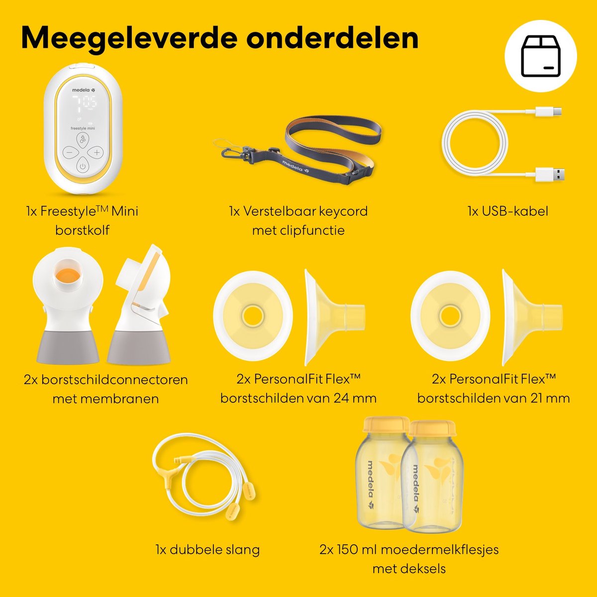 Medela Freestyle Mini - draadloze dubbele borstkolf thumbnail 2