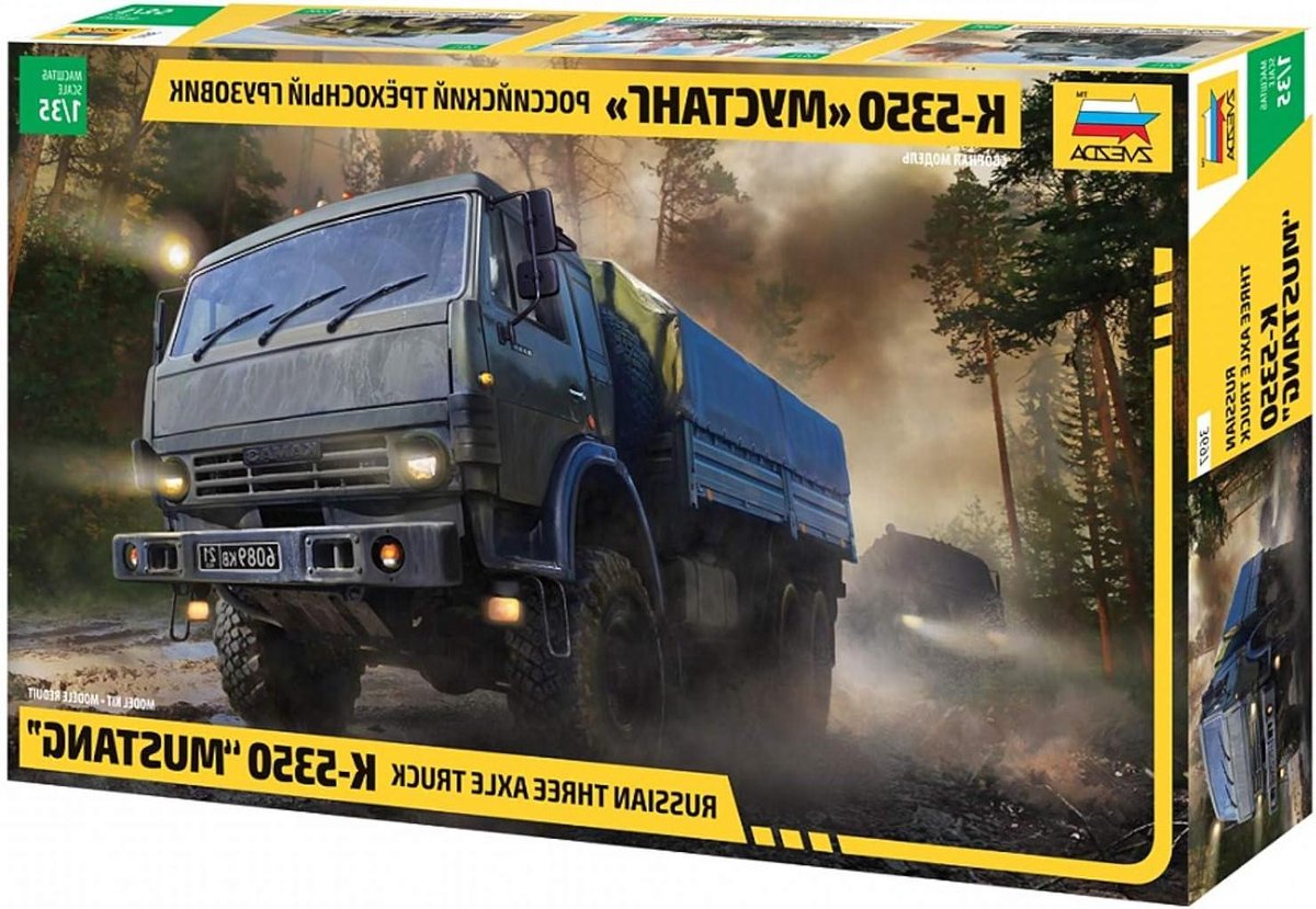 Kamaz Bouwset - Modelbouw Truck - Hobby Bouwen - Gedetailleerd Model - 1:35 Schaal - Ongelakt