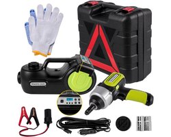 uJOY Band reparatieset auto - 5 ton elektrische aansluiting - Ingebouwde gereedschapskoffer - Multifunctionele draagtas - Zwart