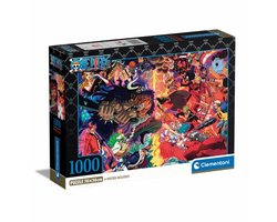 Clementoni - Puzzel - 1000 stukjes - One Piece - Impossible - Anime - High Quality Series