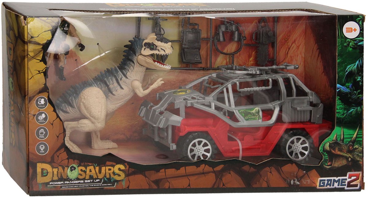 Dinosaurus Speelset Rood