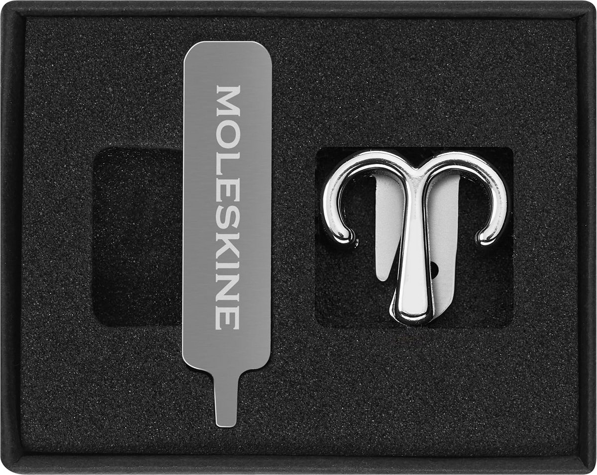 Notitieboek Pin - Elastische Sluiting Accessoire - Dagboek Personaliseren - Sterrenbeeld Symbool - 1.44 x 0.55 cm - Zilver