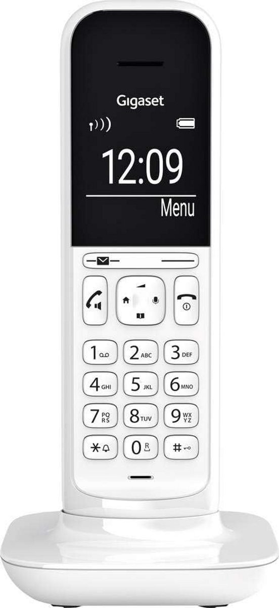 Draadloze Telefoon - DECT Handset - Thuis Bellen - Groot Grafisch Display - 12 Uur Beltijd - Wit