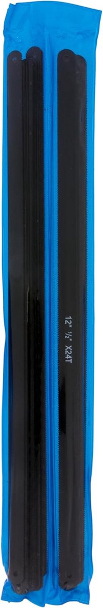 Zagen Bladen - Metaal Zaag - Metaal Bewerken - Flexibel Carbon Staal - 300 mm 24 TPI - Zwart