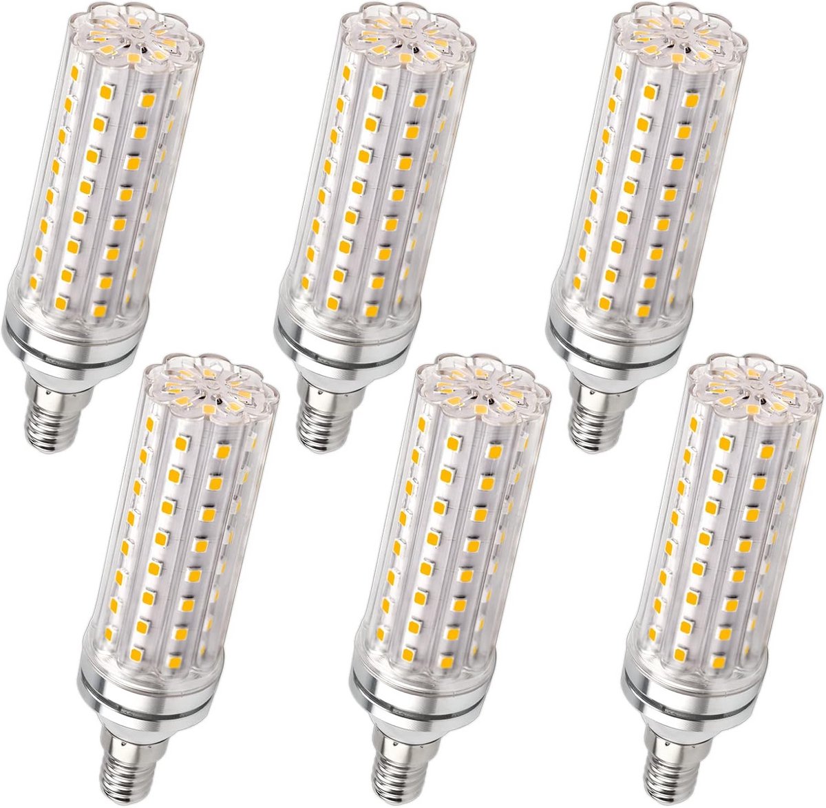 LED Corn Lamp - E14 Lamp - Binnenverlichting - Energiebesparend - 6 Stuks - Koel Wit