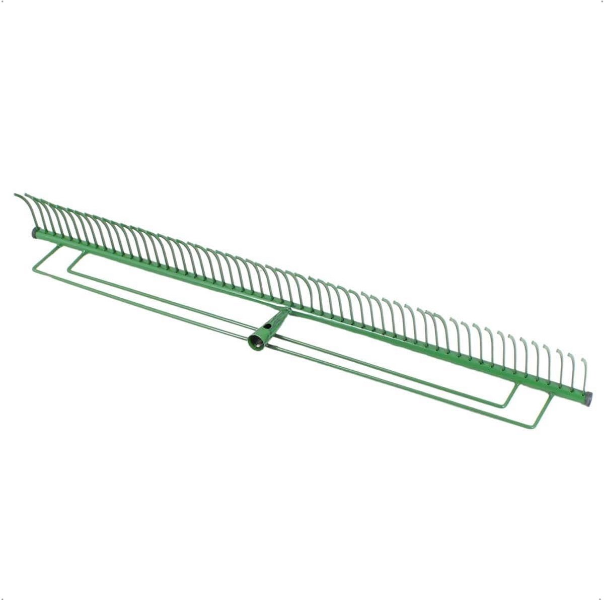 Gazonhark - Tuingereedschap - Bodem bewerken - Gepoedercoat staal - 100 cm werkbreedte - Zilver