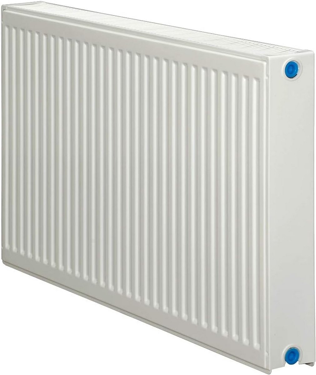 Paneelradiator Type 22 - Centrale Verwarming - Ruimte Verwarmen - 8 Aansluitingen - 900x600mm - Zuiver Wit