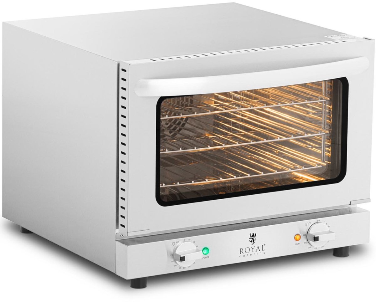 Aanrecht Heteluchtoven - 2.150 W - incl. 3 rekken - Royal Catering – foto 2
