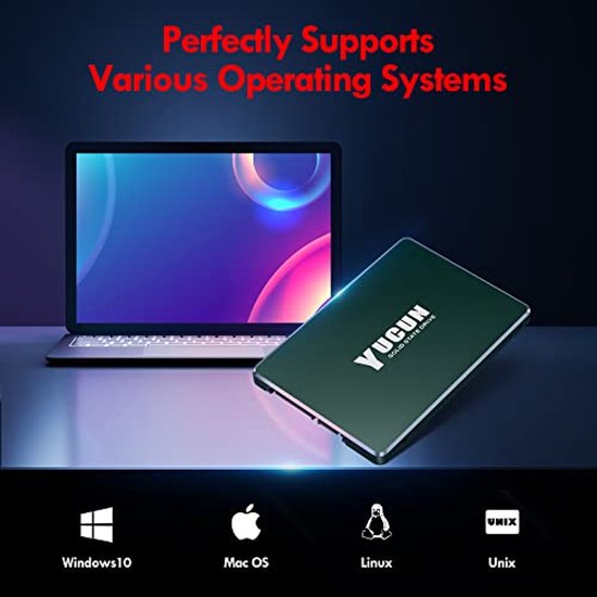 Interne SSD - Opslag Schijf - Snellere Prestaties - 3D NAND Flash - 512 GB - Zwart — afbeelding 2
