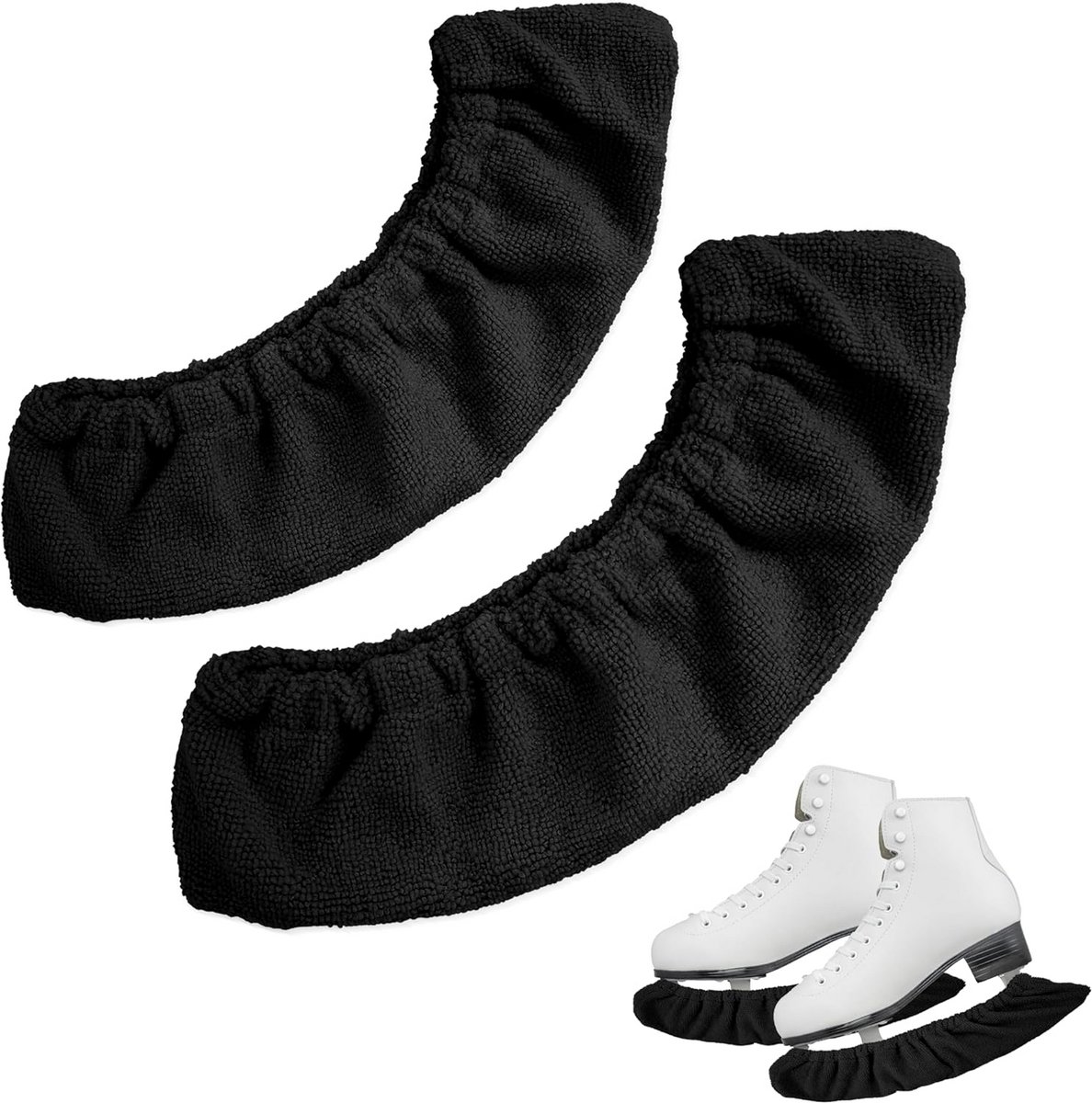 Schaatsbeschermers - Schoenhoezen - Blade Beschermen - Absorberende Voering - 35 x 7 cm - Zwart