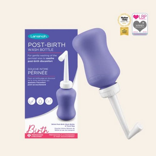 Post-Bevalling Wasfles - Draagbaar Bidet - Herstel na Geboorte - Schuine Tuit Ontwerp - 360ml Capaciteit - Wit — afbeelding 5