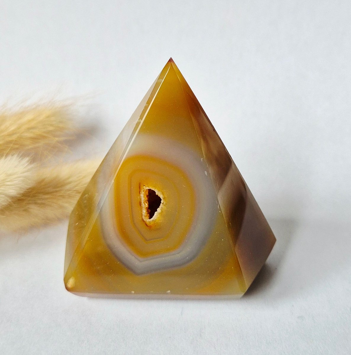 Druzy Grijze Agaat Diamant Staande Edelsteen Kristal - #42 136g
