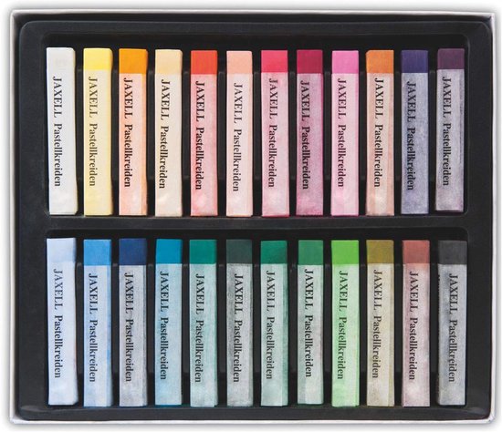 Pastel krijt - Tekenkrijt set - Kunstzinnig werken - Vlakke precieze lijnen - 24 kleuren - Multicolour — afbeelding 2
