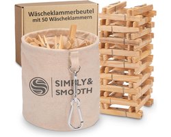 Wasknijperzak - Knijpermand - Wassen Ophangen - Met Karabijnhaak - 16 x 16 x 18 cm - Niet gespecificeerd