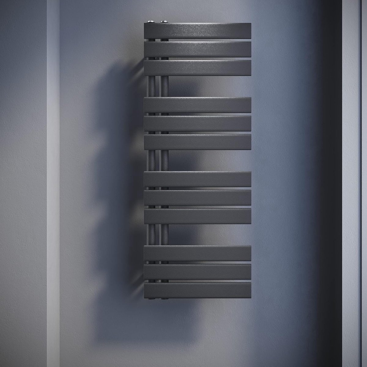 Badkamerradiator - Handdoekdroger paneel - Handdoeken drogen - Waterverwarming - 103 x 40 cm - Antraciet