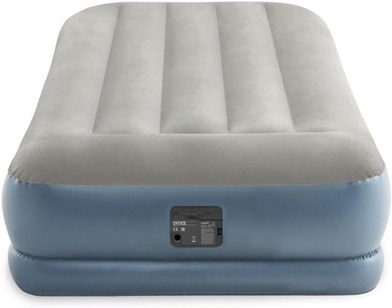 Luchtbed - Slaapmat - Logeren - Ingebouwde Pomp - 99x191x30cm - Grijs — afbeelding 5