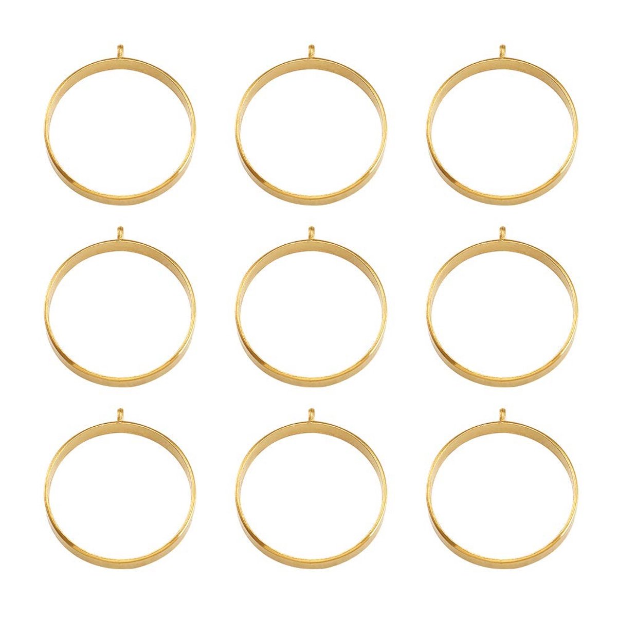 Dailygoods - Open Achter Bezel Hangers voor Doe-Het-Zelf Hars Sieraden Maken