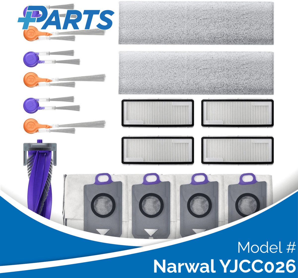 Narwal YJCC026 Onderhoudsset (Plus.Parts® alternatief voor CP-PJ-A00228-00-00)
