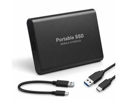 Hoekly Portable SSD 2TB – Draagbare Externe Harde Schijf | USB 3.2 Type-C | Schokbestendig | Geschikt voor Windows, Mac en Android