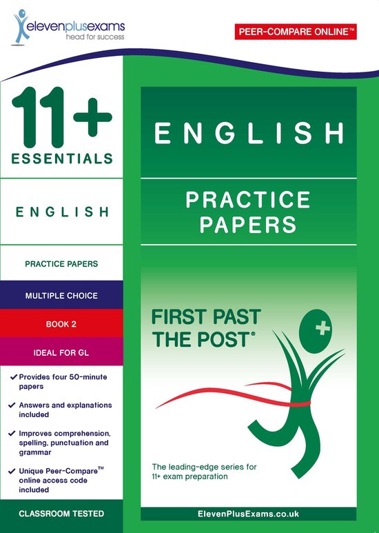 11+ Essentials English Practice Papers Book 2 - cover