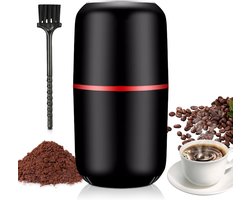 Elektrische Molen - Koffie Specerijen - Vers Malen - Roestvrij Staal - 125g Capaciteit - Zwart