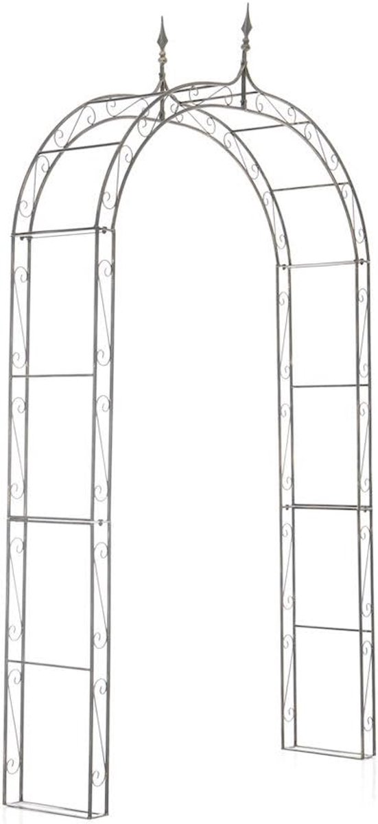 Rozenboog - Klimplant steun - Tuin Decoratie - Robuuste ijzeren constructie - 264 cm hoog - Brons