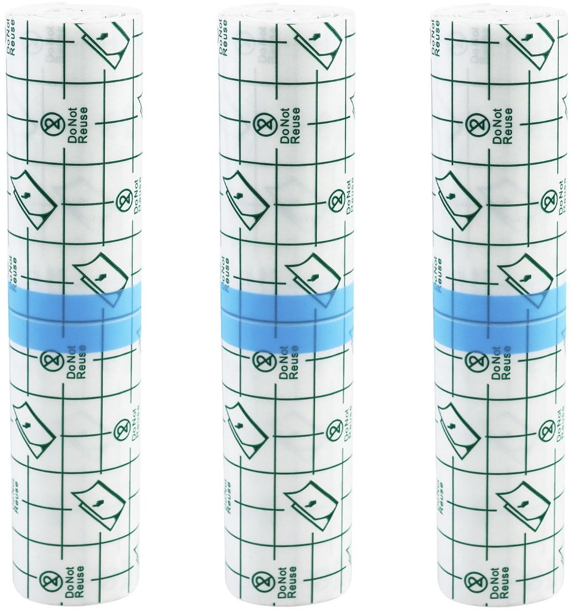Dailygoods- Tattoofolie Waterdicht - 3 Rollen - 15 cm x 1 m - Transparante Bandage - Tweede Huid - Genezing Tatoeage - Tatoeagepleister