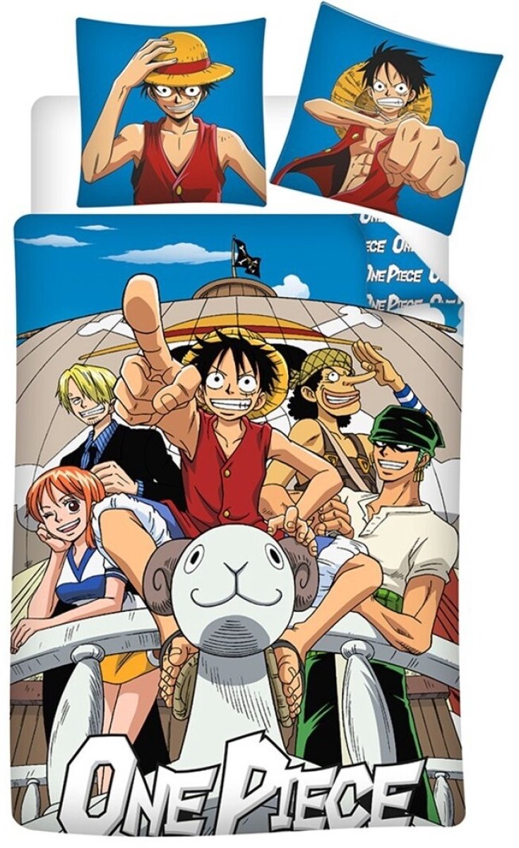 One Piece Dekbedovertrek 140 x 200 cm - polykatoen