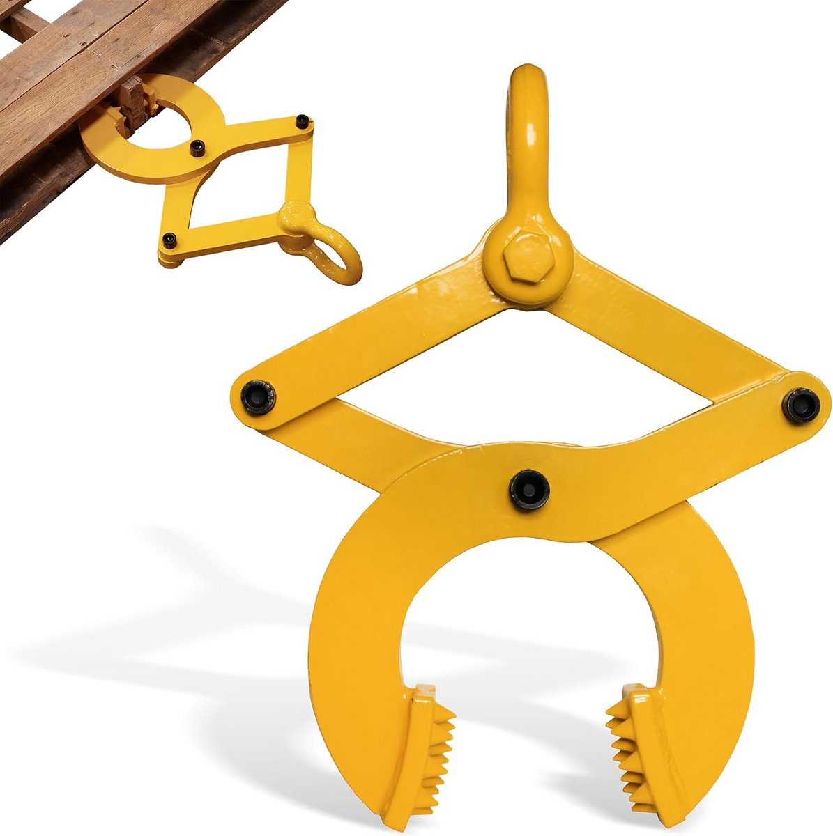 Pallet Trekker - Pallet Grijper - Materiaal Verplaatsen - Vergrendelt Grip - 2722 kg Capaciteit - Geel