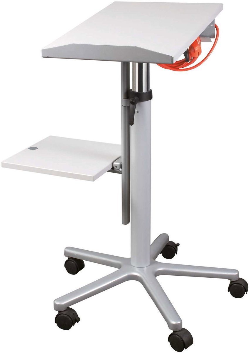 Image of MAULpro Beamertafel - stervoet met wielen - grijs - metaal - 1 stuk - 61 x 68 x 120 cm - MAUL