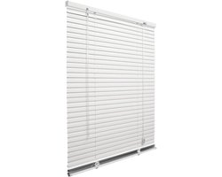 Jaloezie Vinyl - Raambekleding Lamellen - Licht Dosering - Eenvoudige Montage - 40x90 cm - Wit