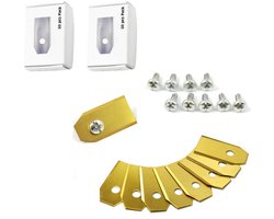 Lawn Mower Blades – 60 Universal Replacement Blades geschikt voor Husqvarna Automower, Gardena, Yardforce, and More