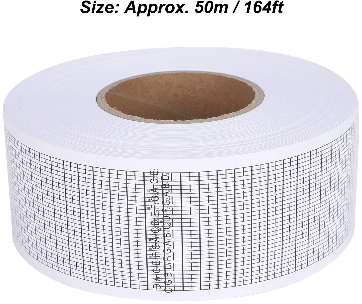 Dailygoods- Muziekdoos DIY 50 Meter - Papieren Tape 15/30 Noten - Muziekdoos Liefhebbers - Zelf Muziek Maken - Geschikt voor Dozen - Makkelijk in Gebruik - Muziekstrook