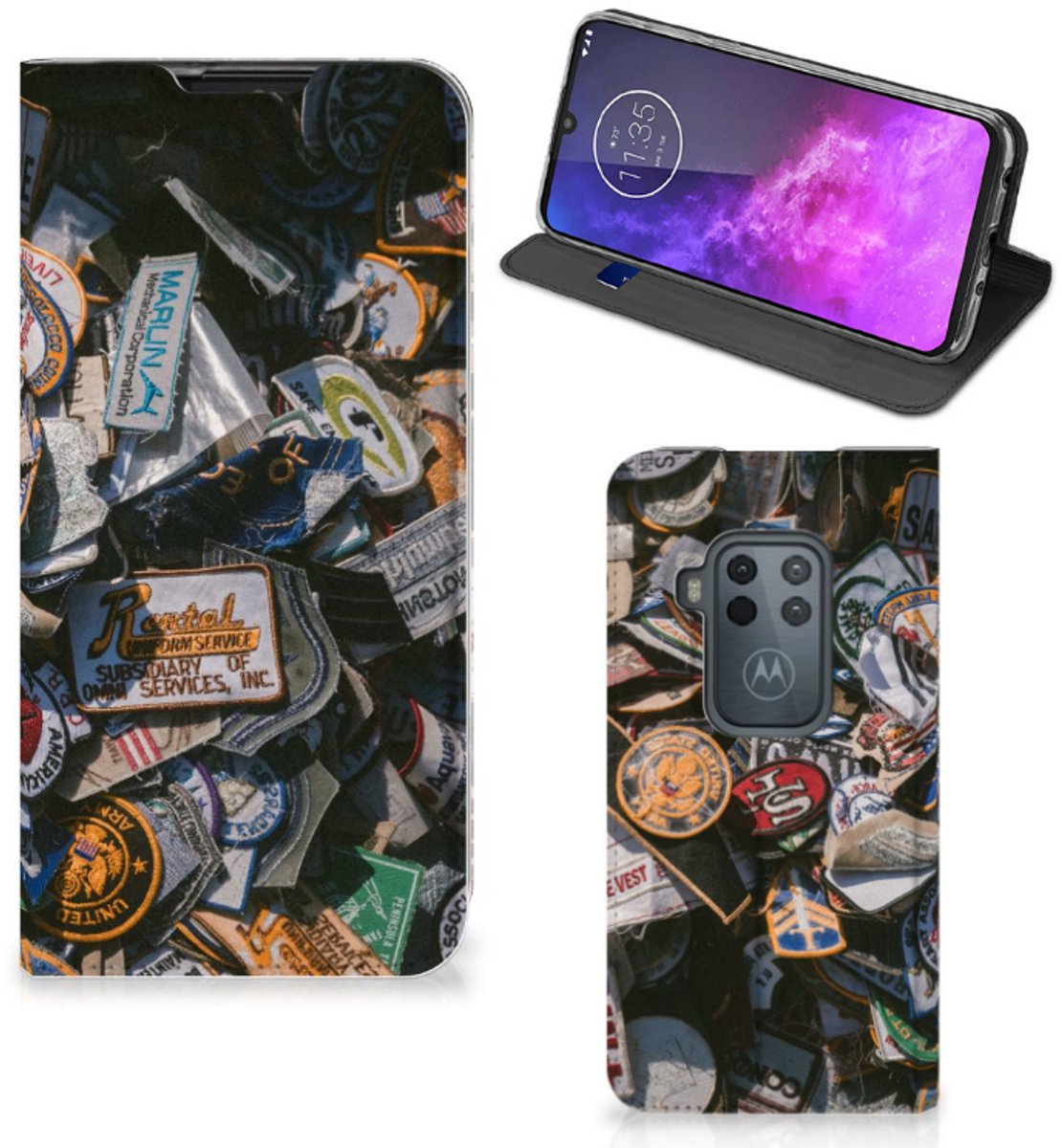 Motorola One Zoom Stand Case Badges