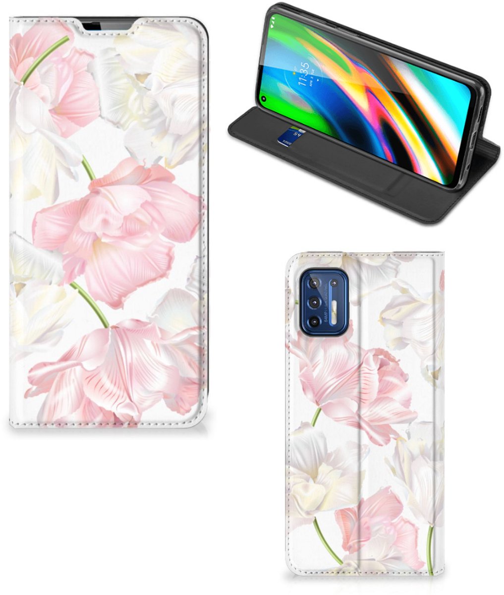 Motorola Moto G9 Plus Smart Cover Lovely Flowers