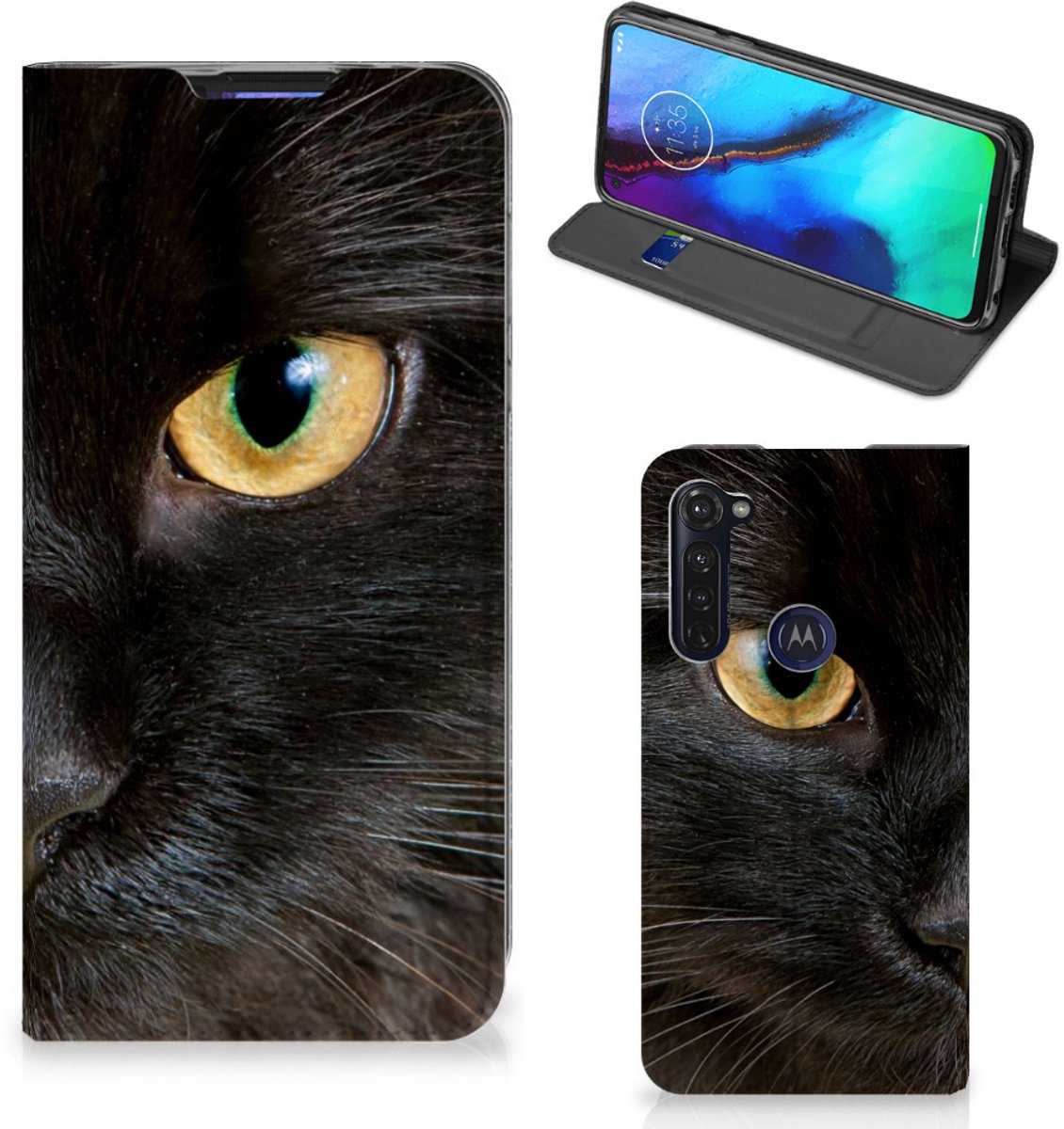 Motorola Moto G Pro Hoesje maken Zwarte Kat