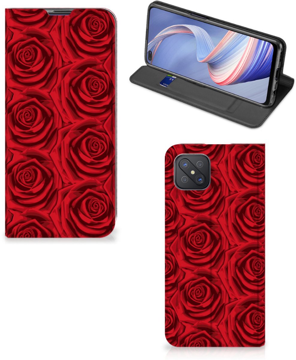 OPPO Reno4 Z 5G Smart Cover Red Roses