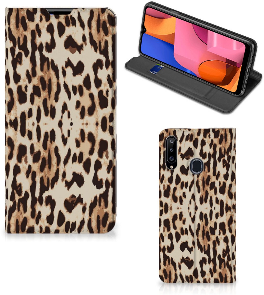 Samsung Galaxy A20s Hoesje maken Leopard