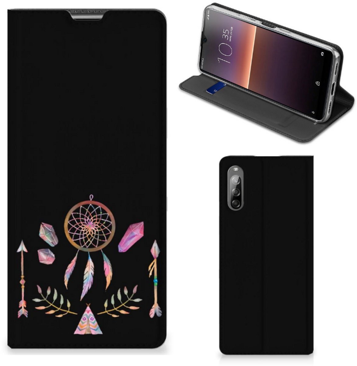 Sony Xperia L4 Magnet Case Boho Dreamcatcher